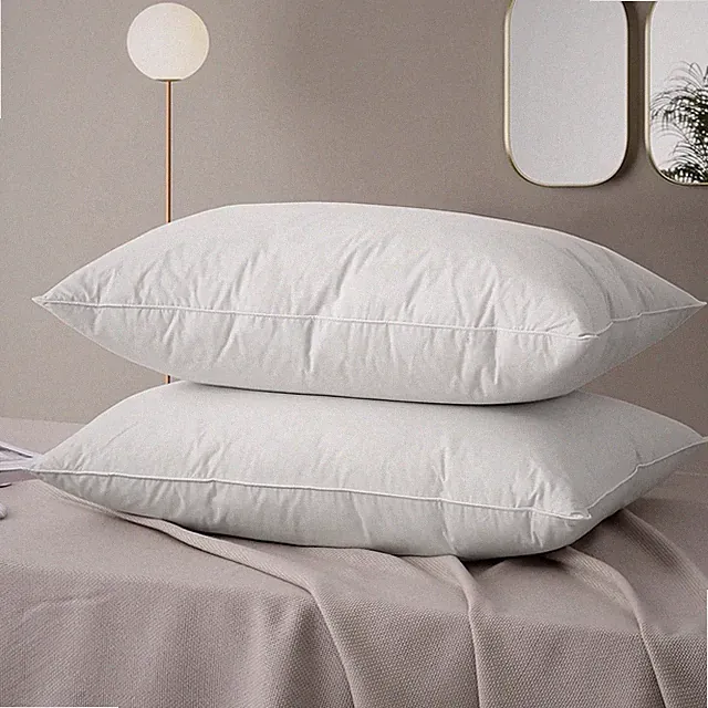 1/2/4Pack Luxury Goose Down Pillow Queen Size Feather Pillow Insert Soft Support
