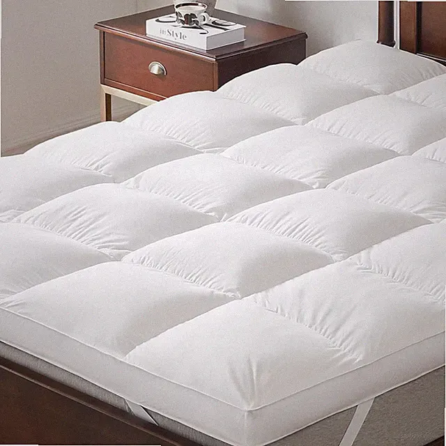 3 Inch White Goose Feather Mattr per,Queen Feather Bed per