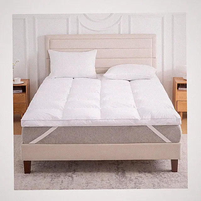 3 Inch White Goose Feather Mattress Topper,Queen Feather Bed Topper,Mattress...
