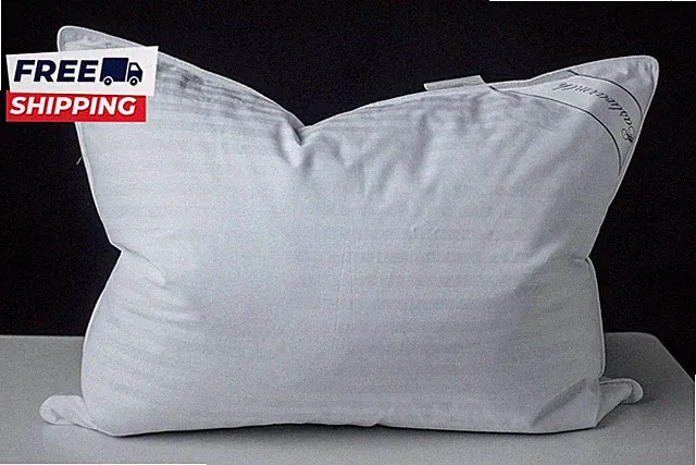 Goose down Feather Soft Pillows One Pillow 100% Cotton Supportive Bed Pillow